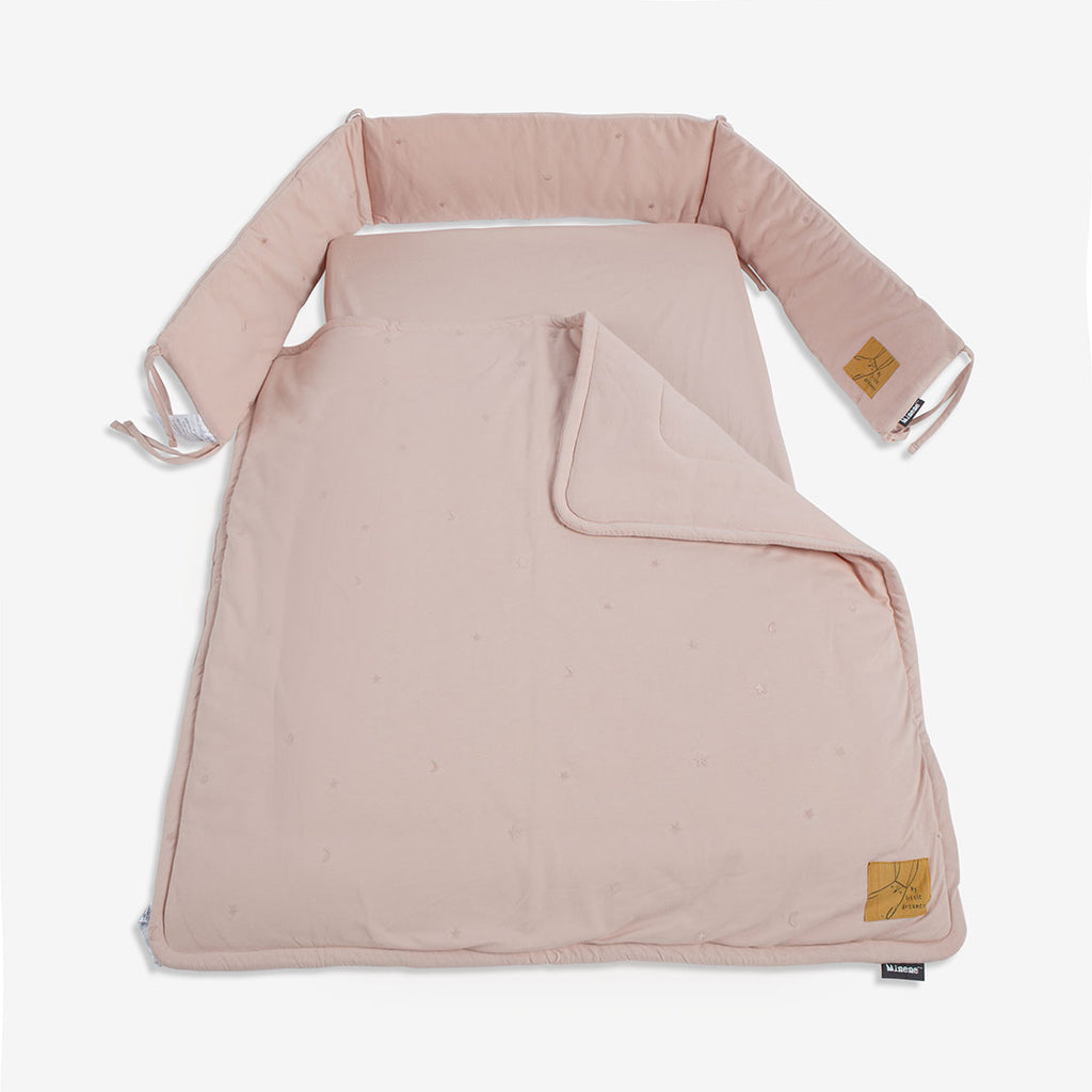 Jersey Baby Bed Bundle EMB -  Antique Pink