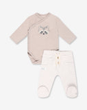 Flannel Bodysuit & Pants Set D1