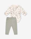 Flannel Bodysuit & Tights Set C1