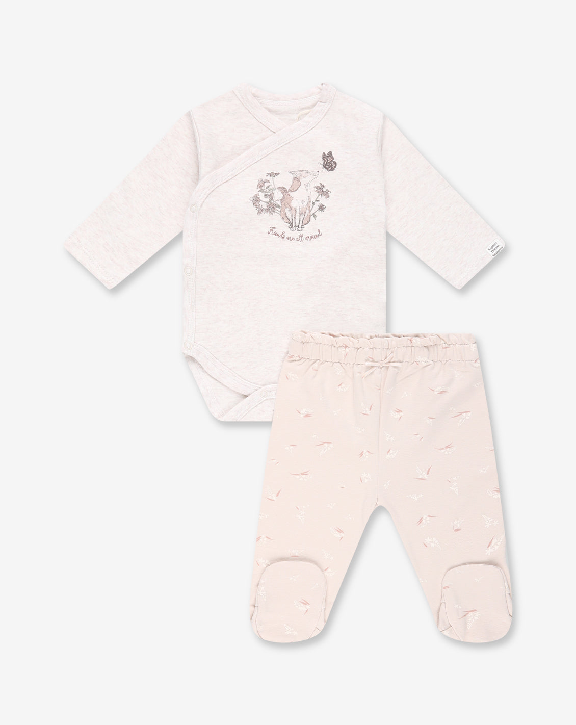 Flannel Bodysuit & Tights Set C1