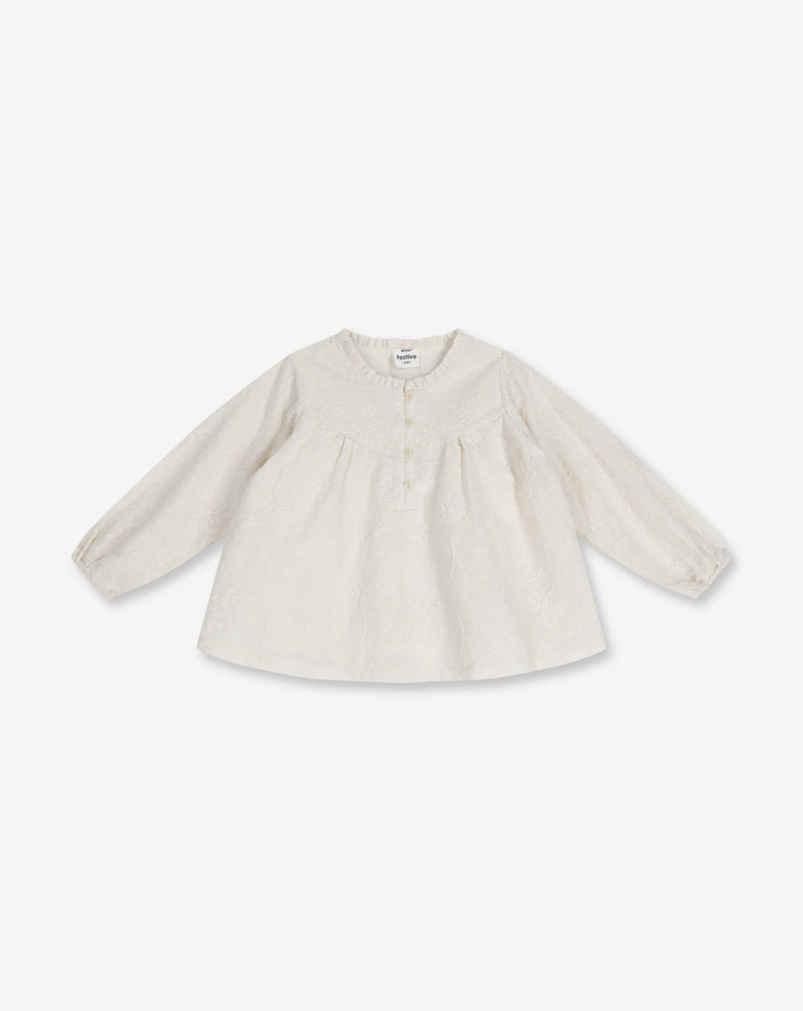 Woven Shirt With Gathers And Buttons A17