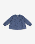 Woven Shirt With Gathers And Buttons A17