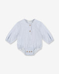 Button-up Bodysuit Shirt NB - BR7