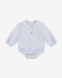 Button-up Bodysuit Shirt 0-3 BR8