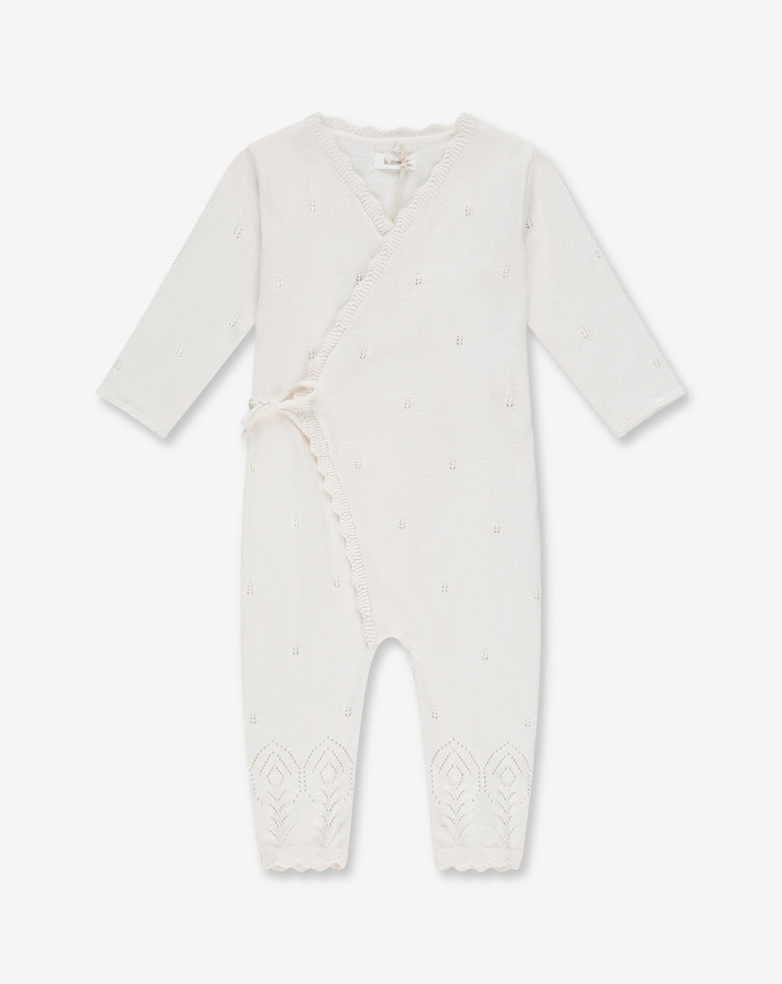 Knitted Pointelle Overall 0-3 BR