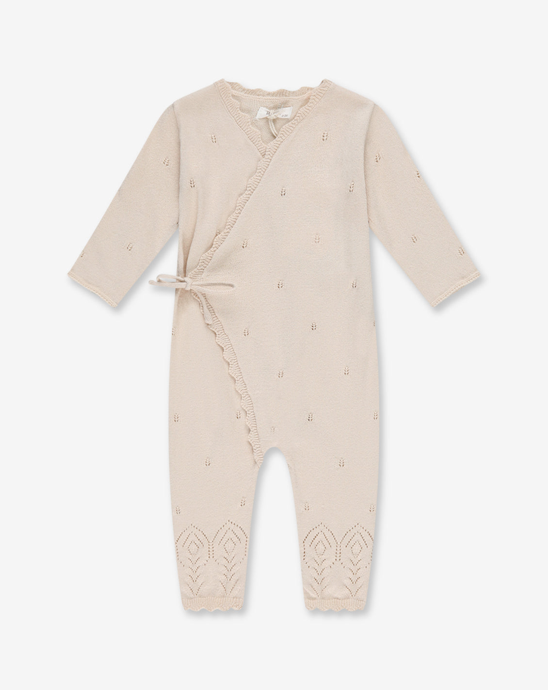 Knitted Pointelle Overall 3-6 BR