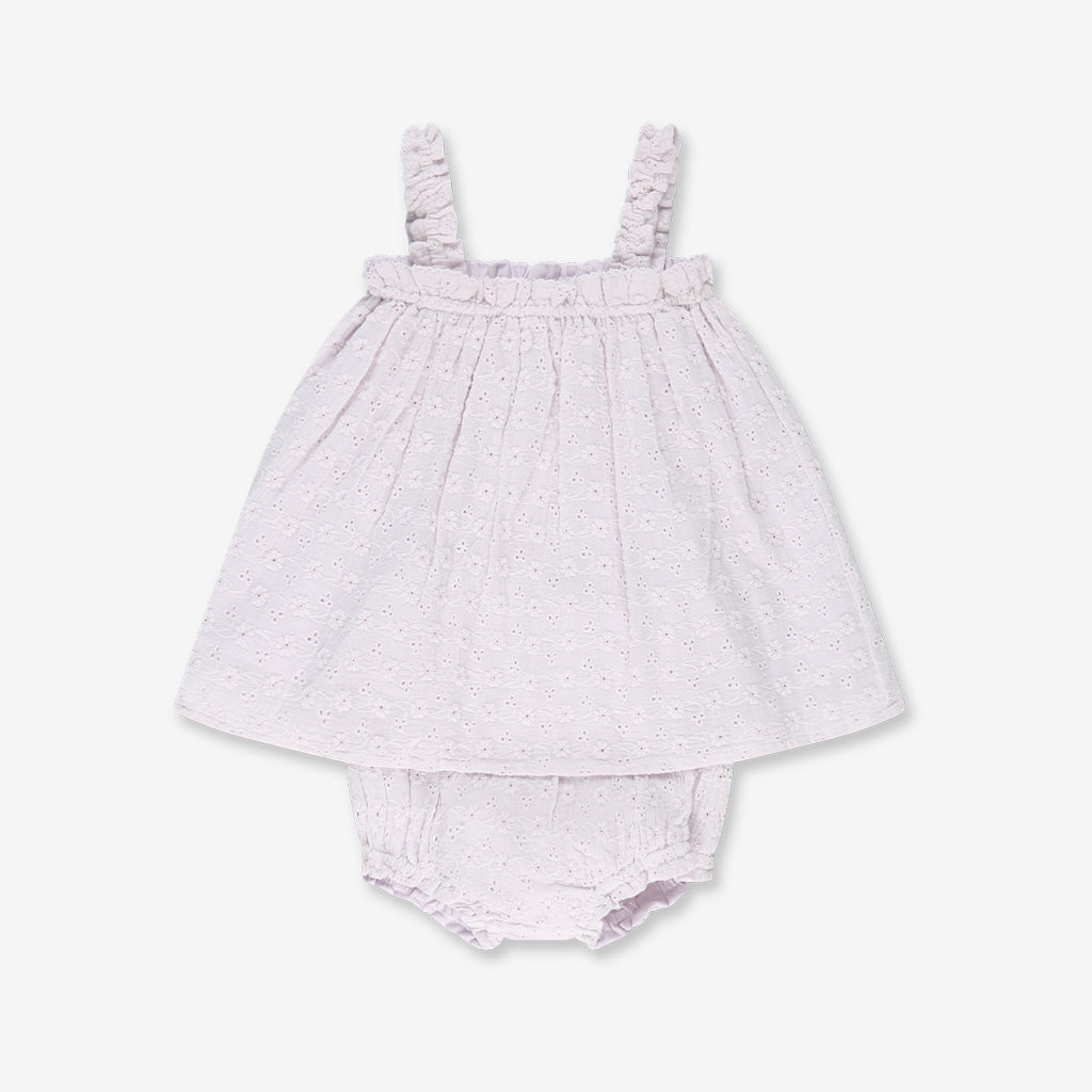 Straps Woven Dress & Bloomer H23 - Lilly