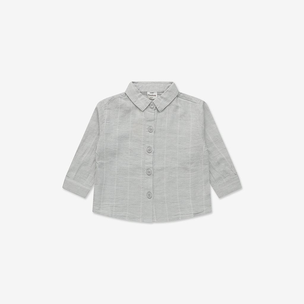 Long Sleeve Linen Button Down Shirt WB