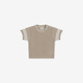 Oversize Crochet T-Shirt with Stripes CR