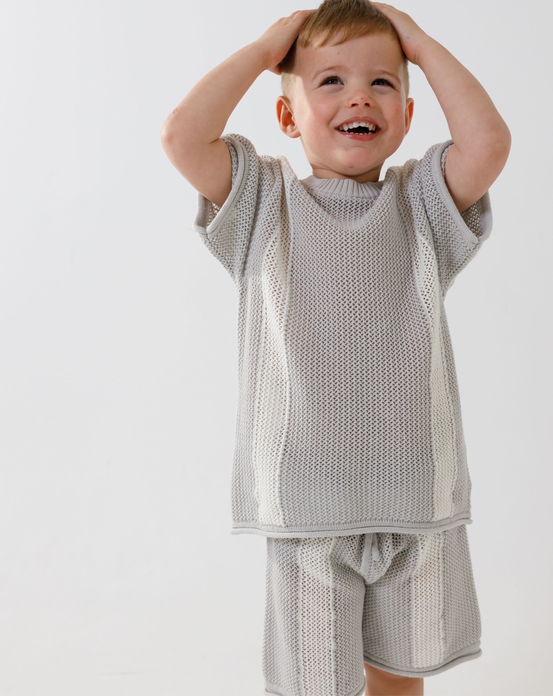 Crochet Shorts with Stripes CR