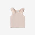 Tank Top With 3D Tulle Flowers H
