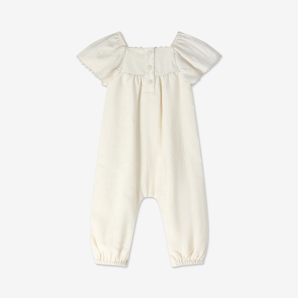 Flared Sleeve Woven Overall H