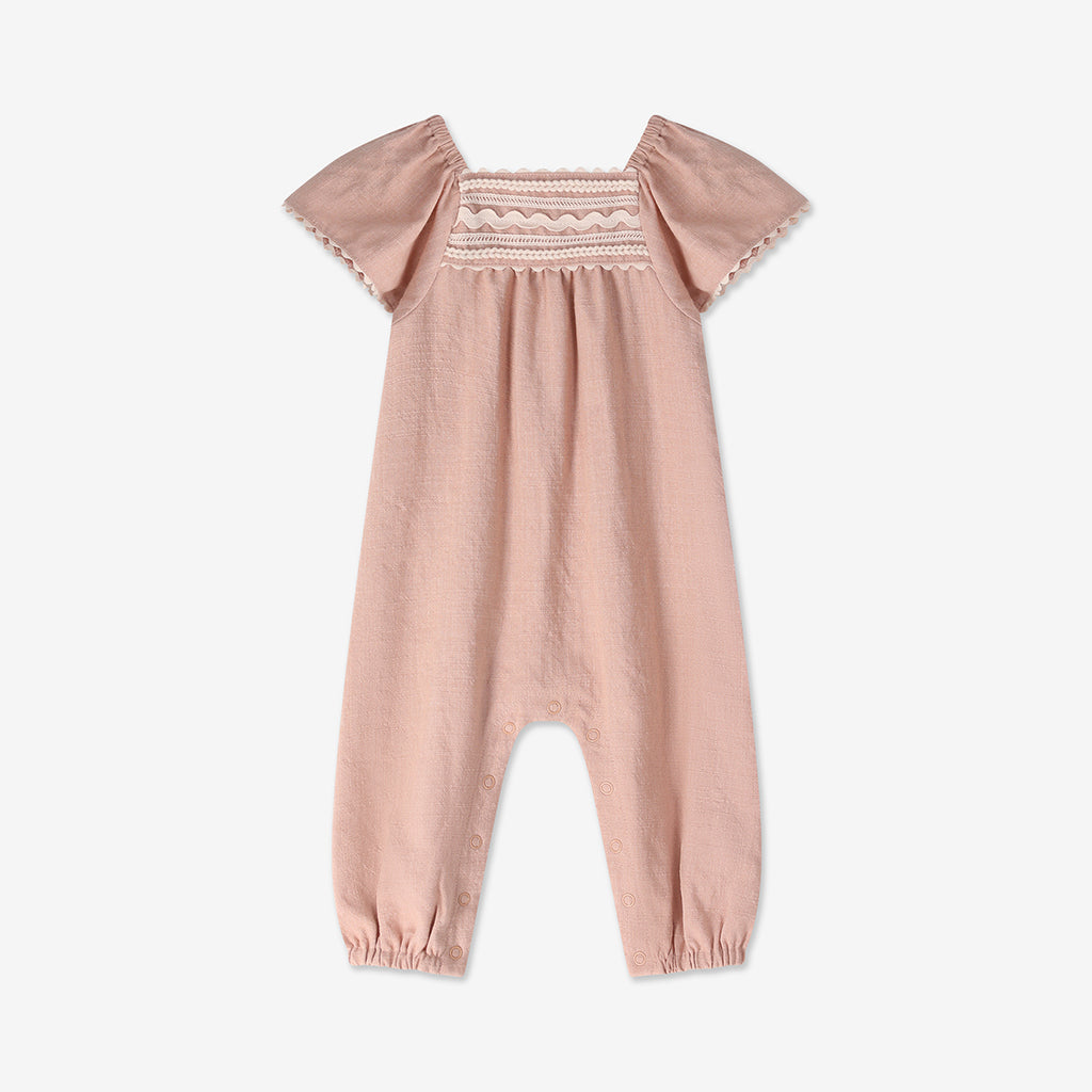 Flared Sleeve Woven Overall H