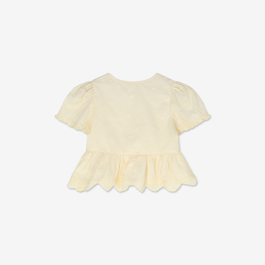 Peplum & Bows Woven Shirt H