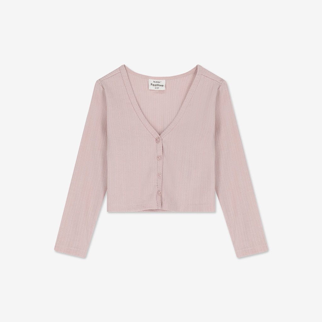 Pointelle Cardigan H
