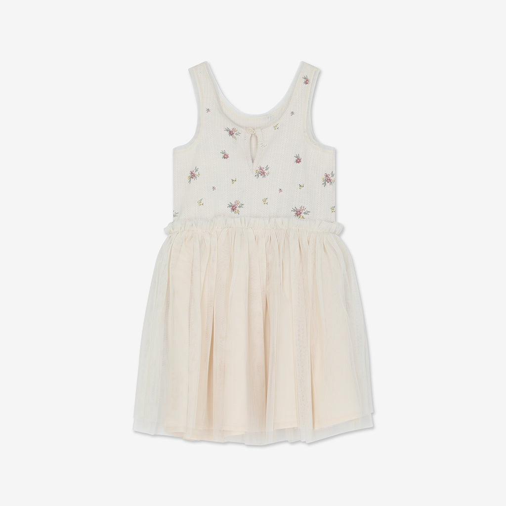 Sleeveless Tulle Dress H
