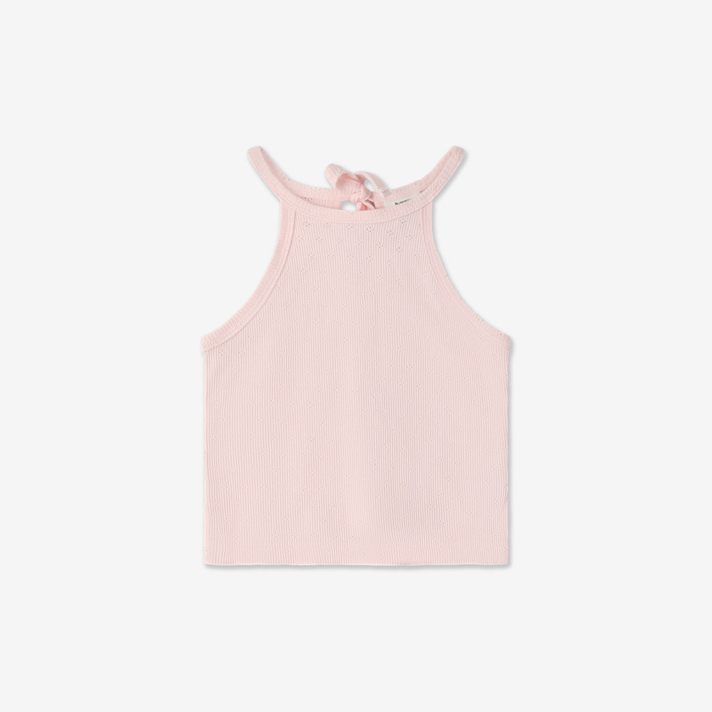 Collar Tank Top with Tied Back H