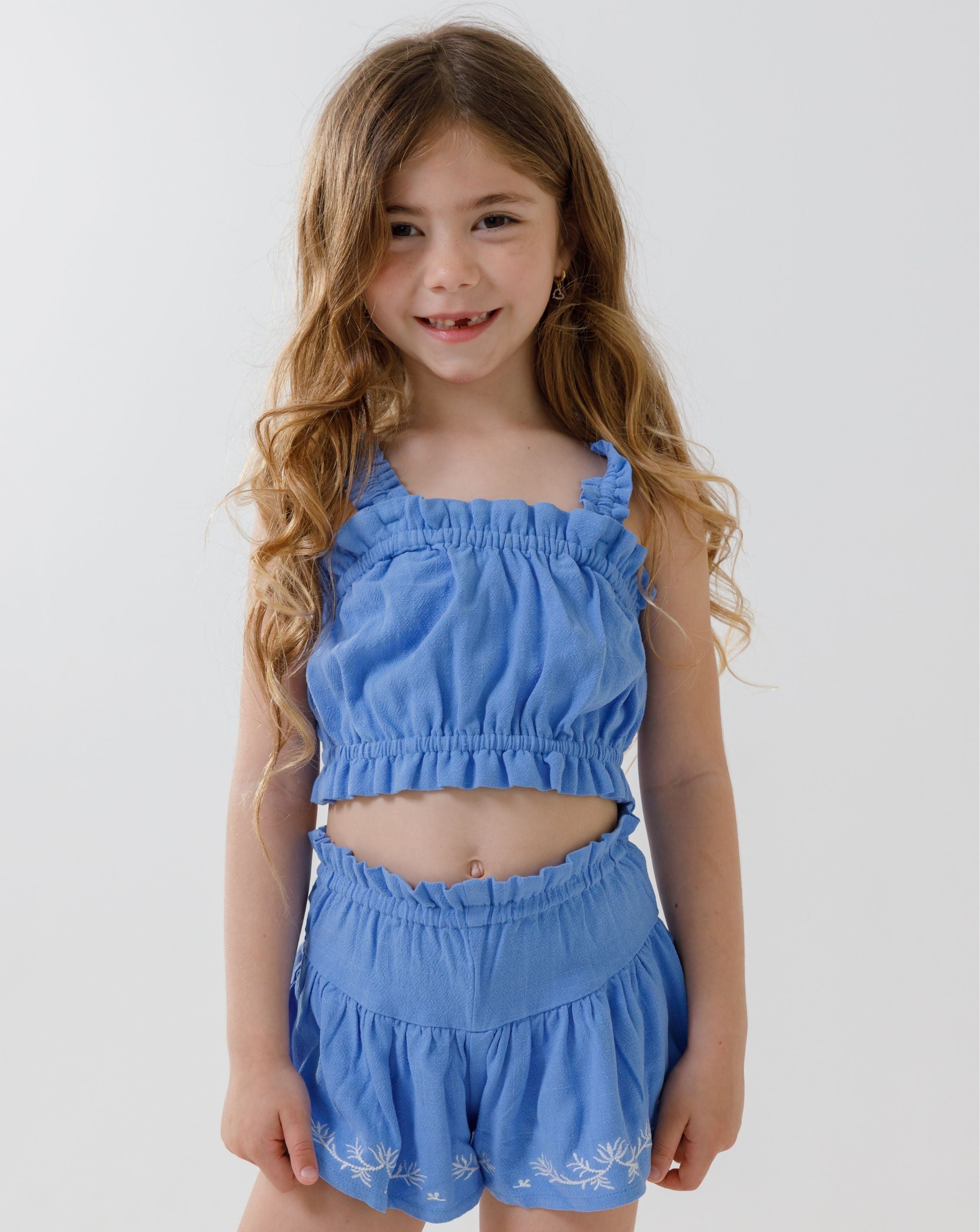 Cropped Woven Tank Top H
