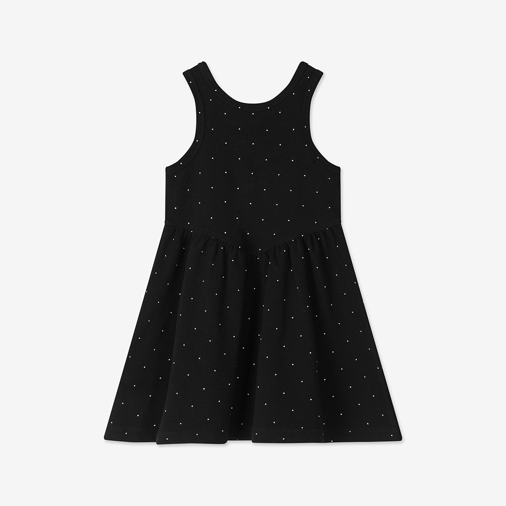 Ribbed Dres With Back Bows H