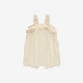 Pointelle Overall Ruffle RIB