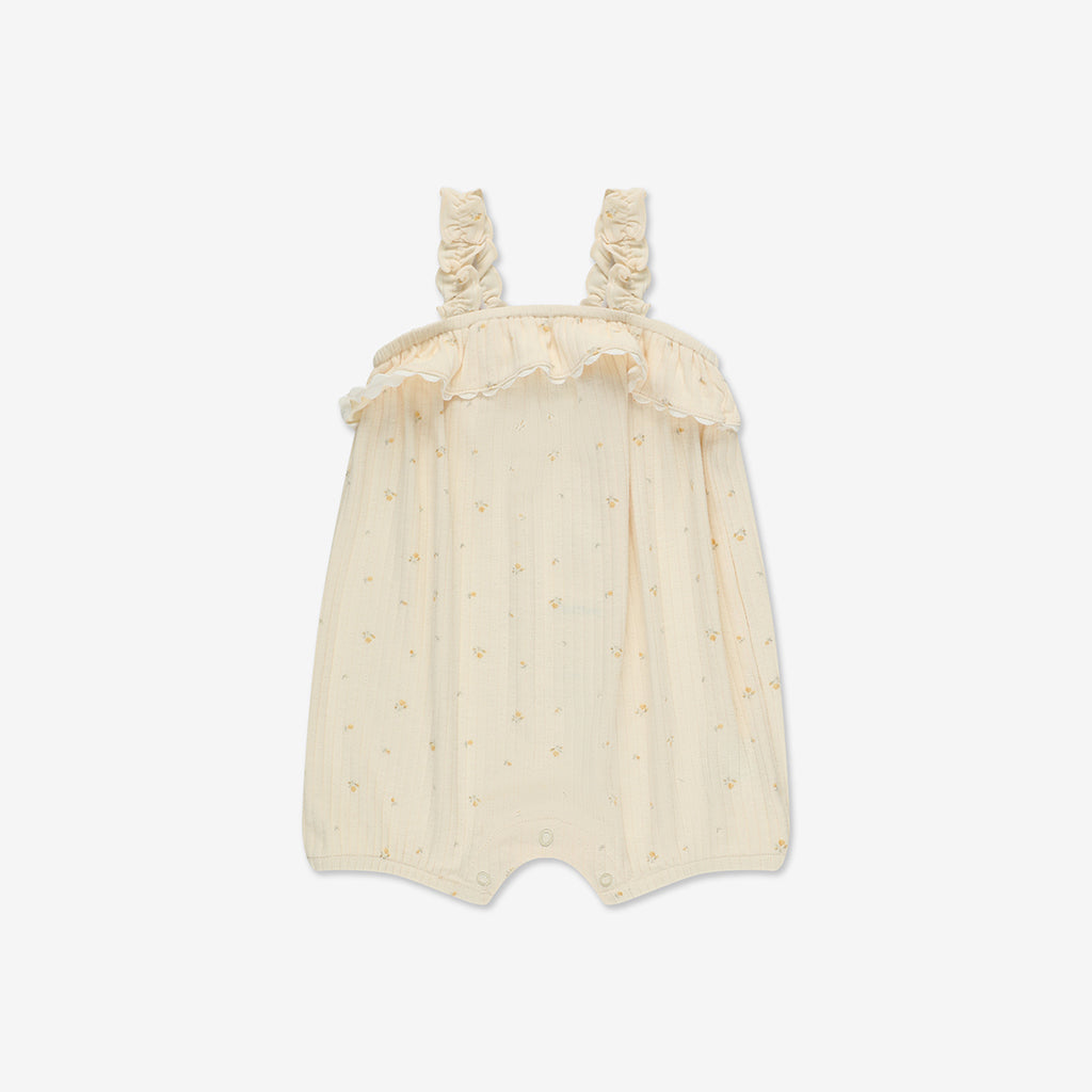 Pointelle Ovelall Ruffle RIB - RIB2a