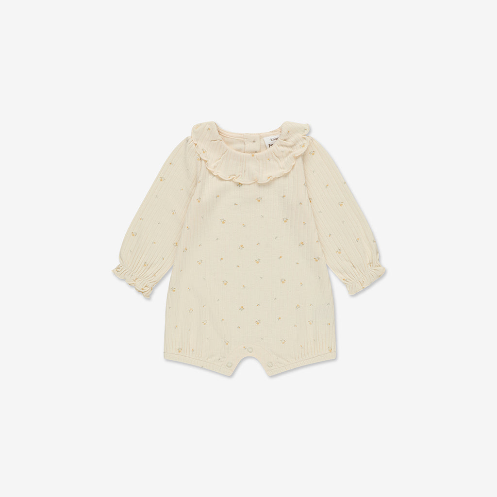 Pointelle Ovelall Ruffle RIB - RIB2a