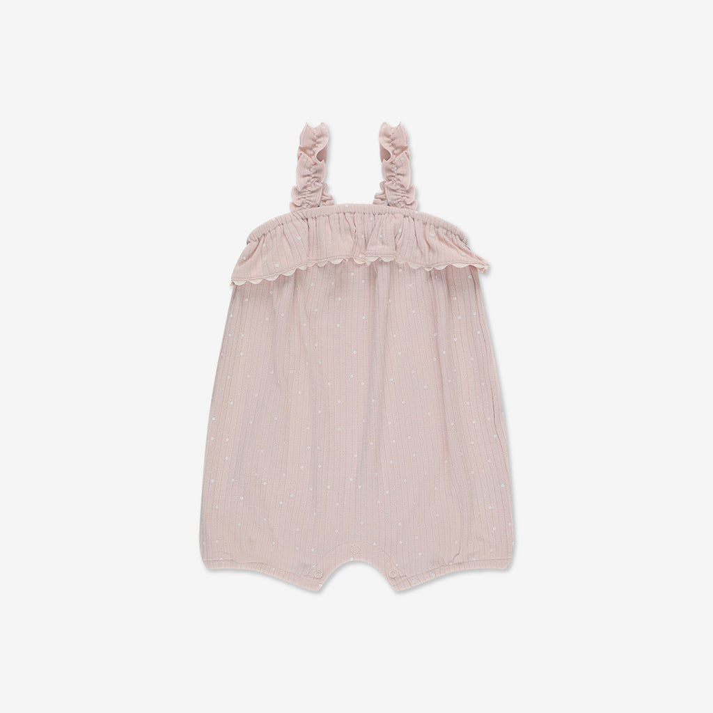 Pointelle Ovelall Ruffle RIB - RIB2a