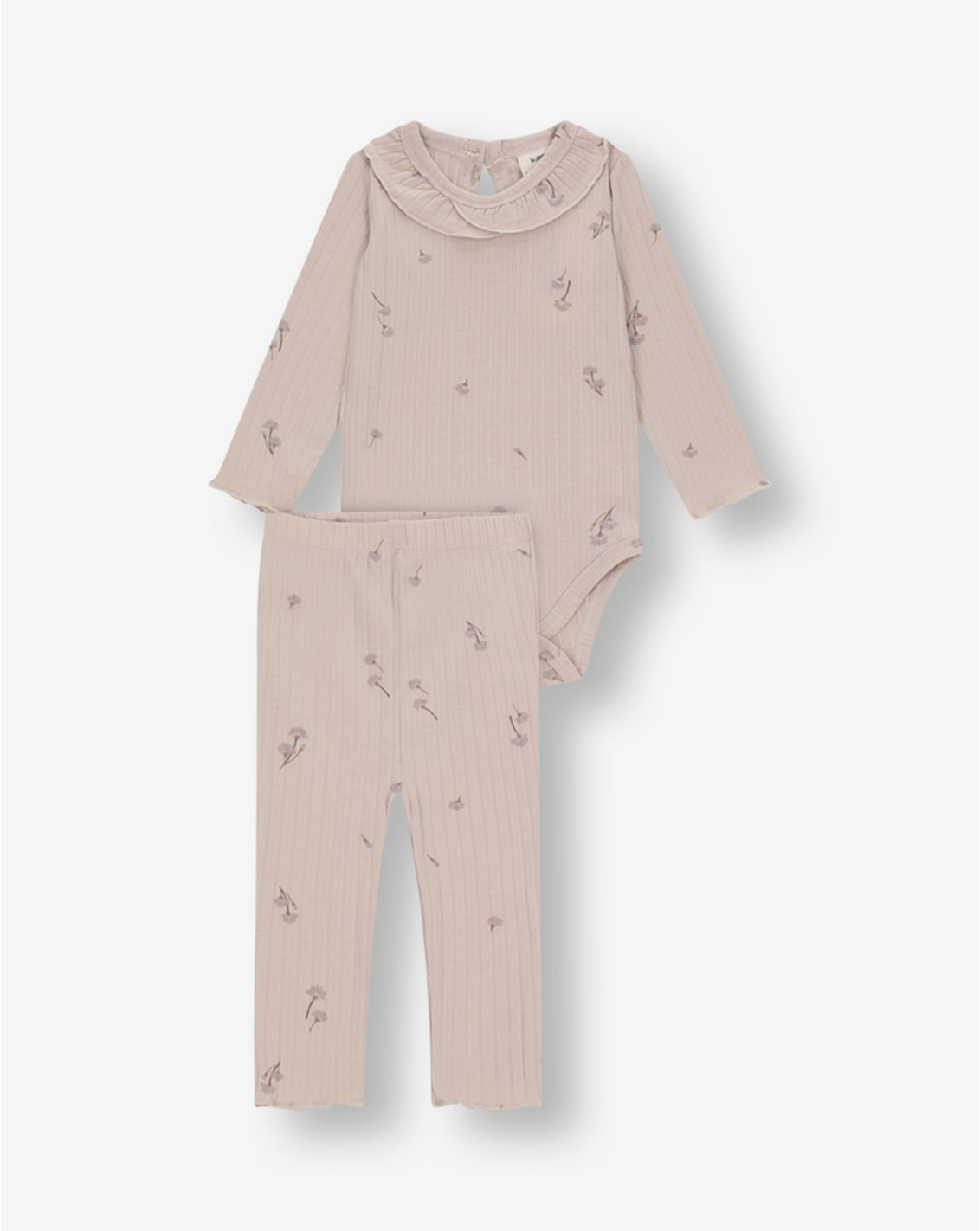 Rib Bodysuit & Pants Set PR7