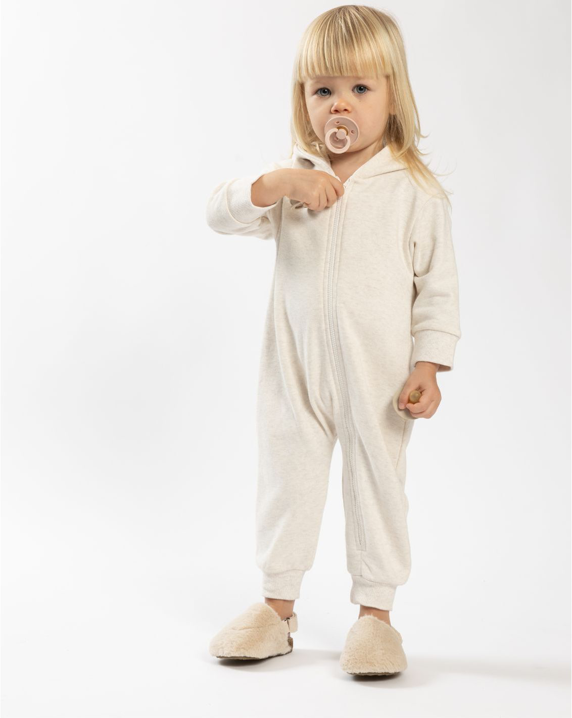 Hooded Overall With Zipper FB3