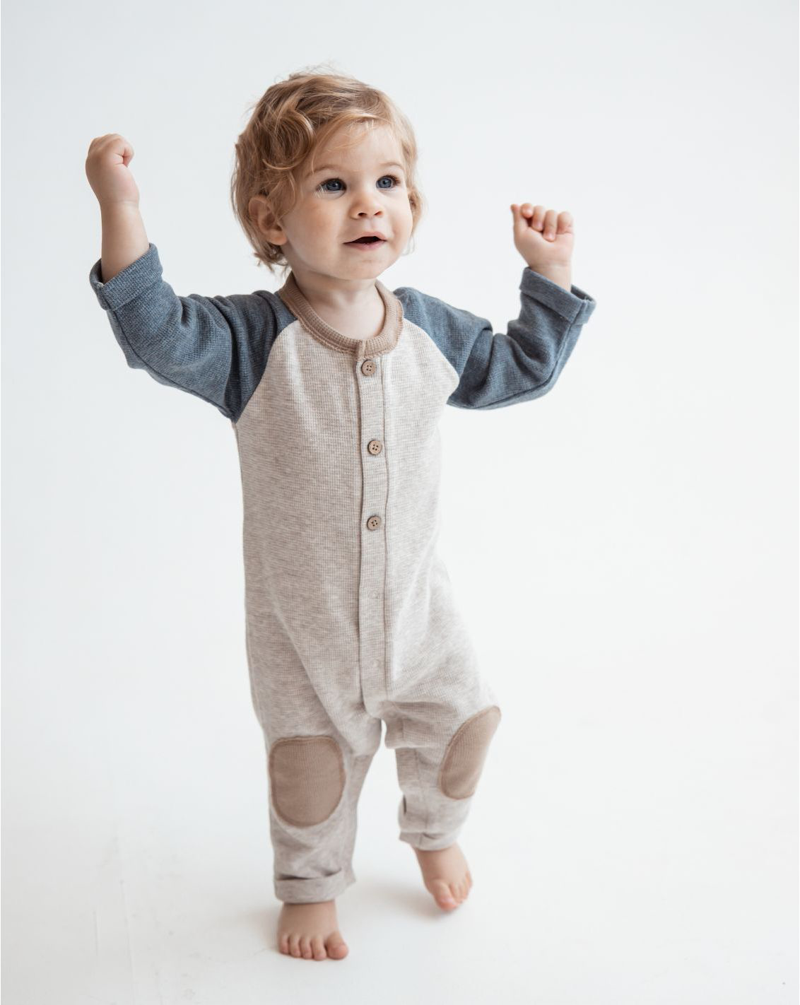Pique Overall With Buttons PR2