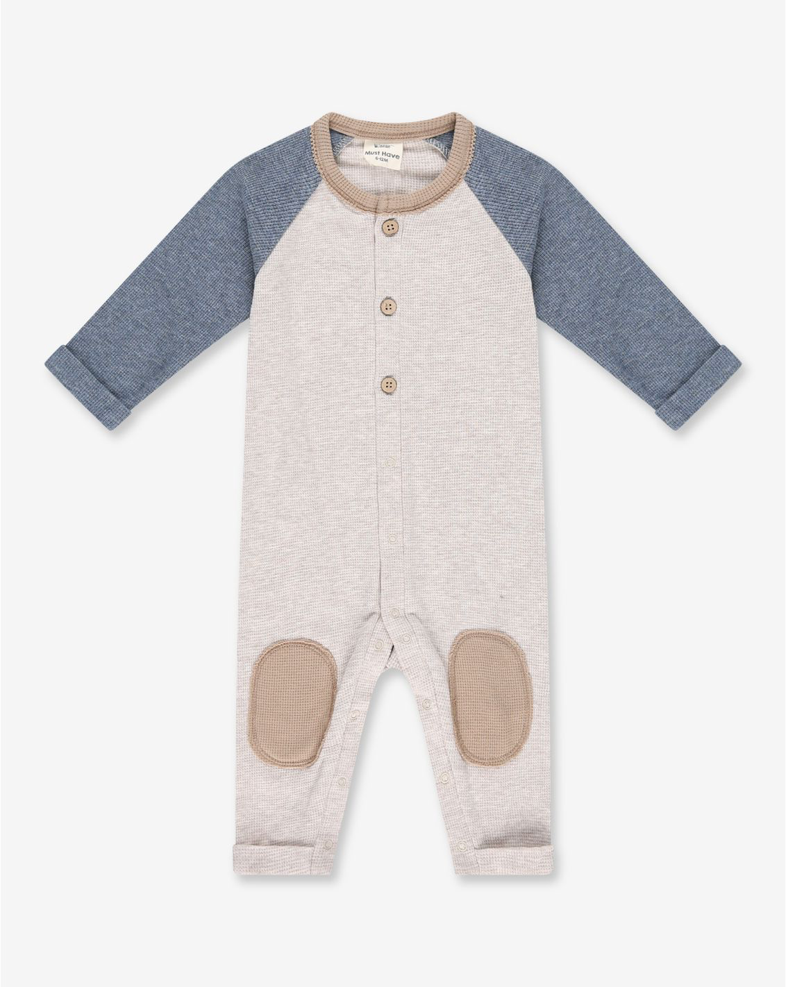 Pique Overall With Buttons PR2