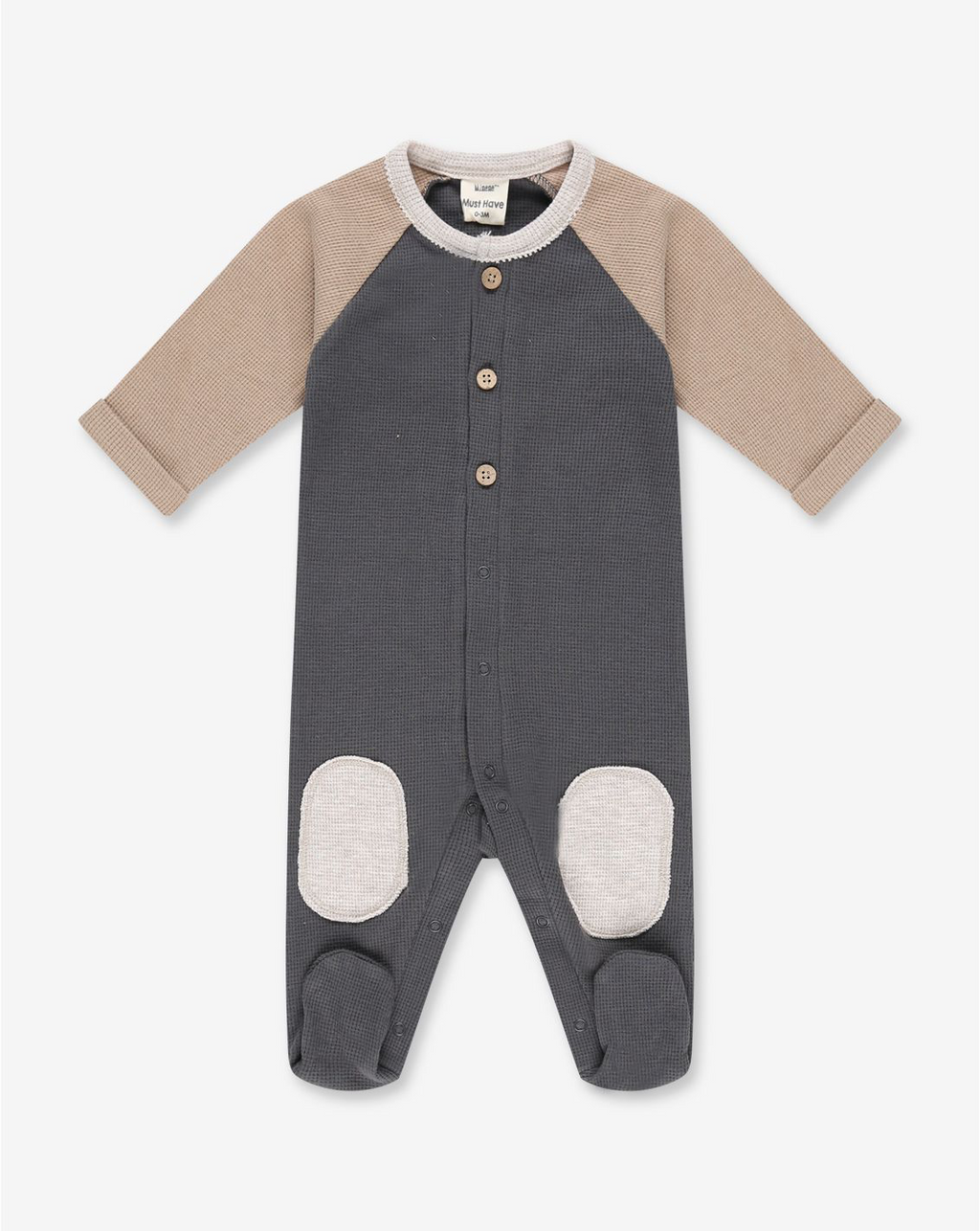 Pique Overall With Buttons PR2