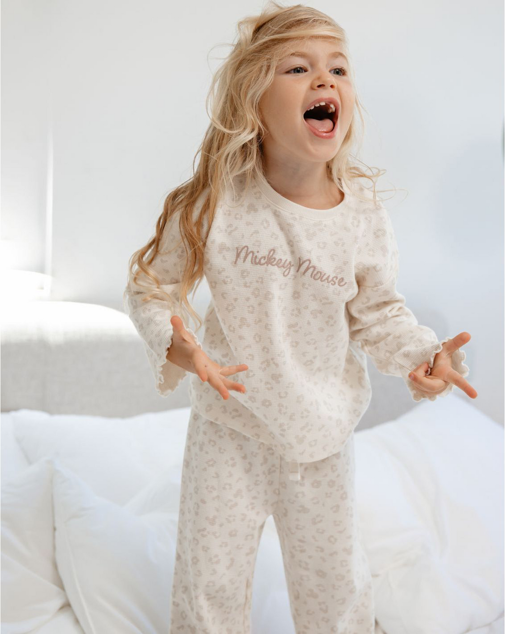Girls Disney Snuggle Pique Pajamas Set PJ