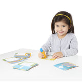 WATER WOW SPLASH CARD REUSABLE - Number, Shape, Colors