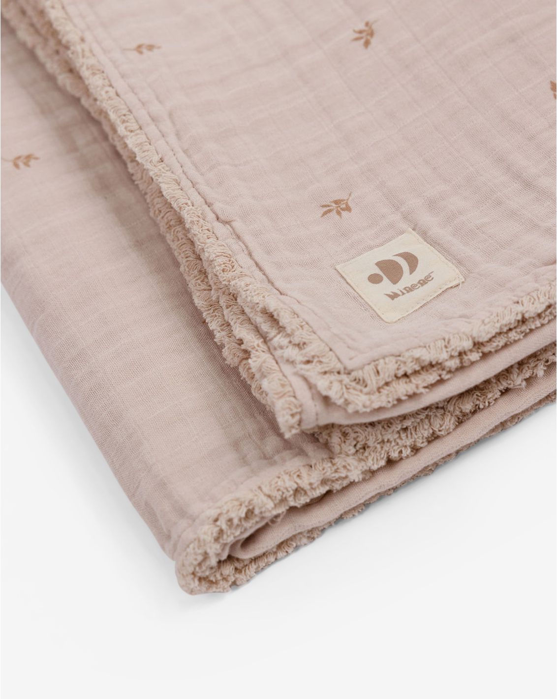Large Muslin Blanket With Fringes 100*150cm