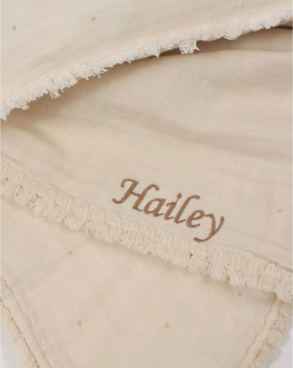 Large Muslin Blanket With Fringes 100*150cm