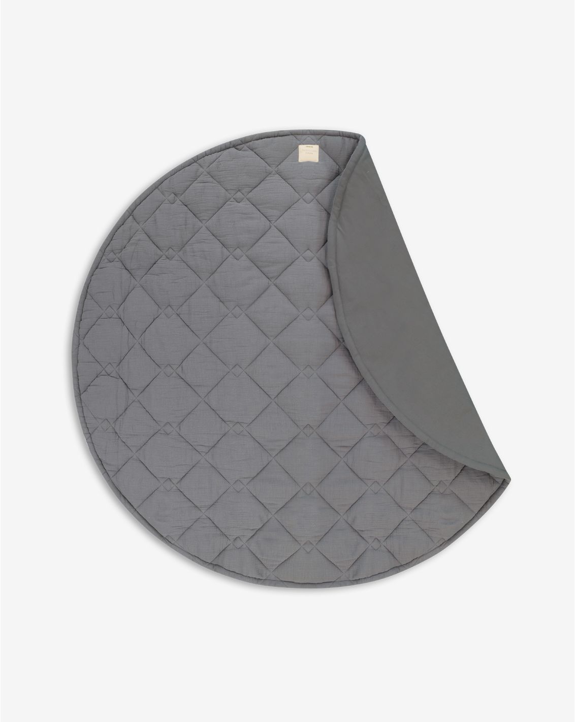 Muslin Round Quilted Play Mat 120cm
