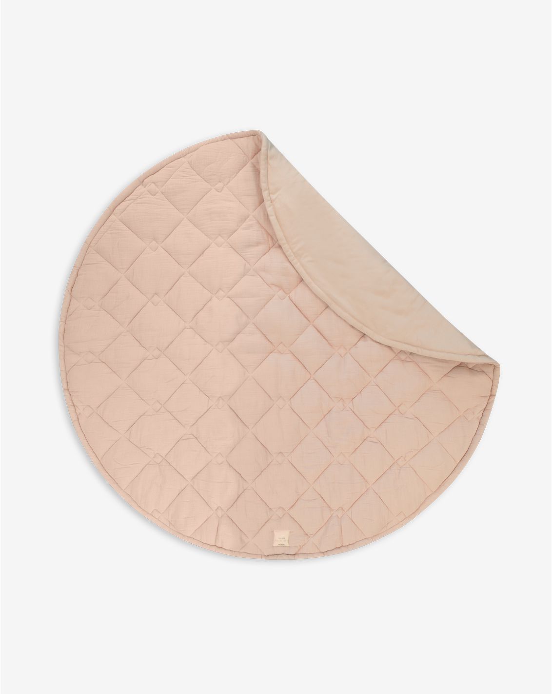 Muslin Round Quilted Play Mat 120cm