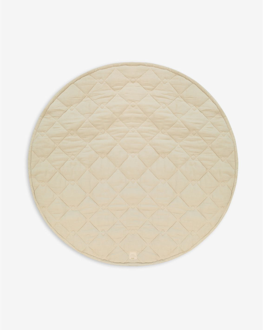 Muslin Round Quilted Play Mat 120cm