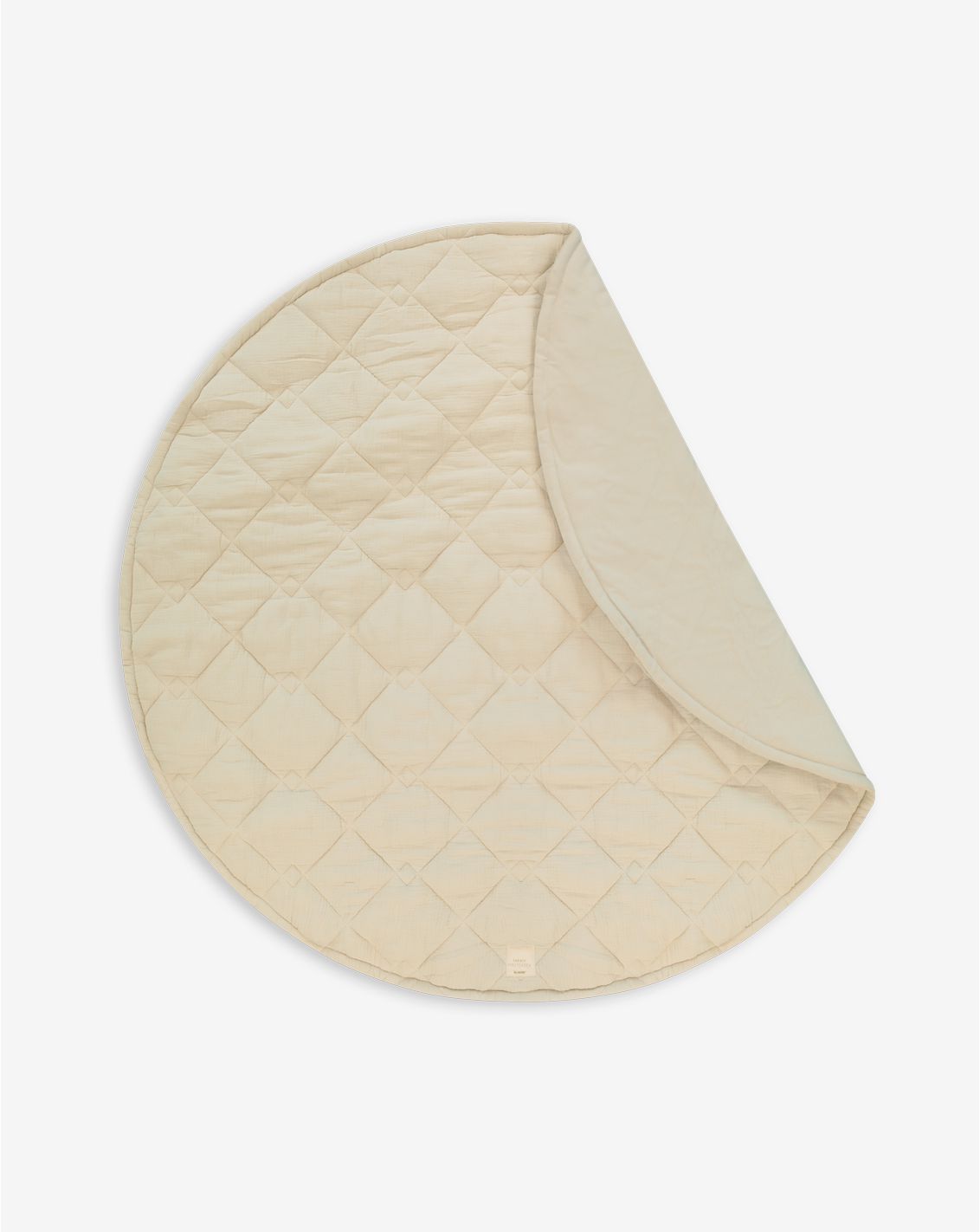 Muslin Round Quilted Play Mat 120cm
