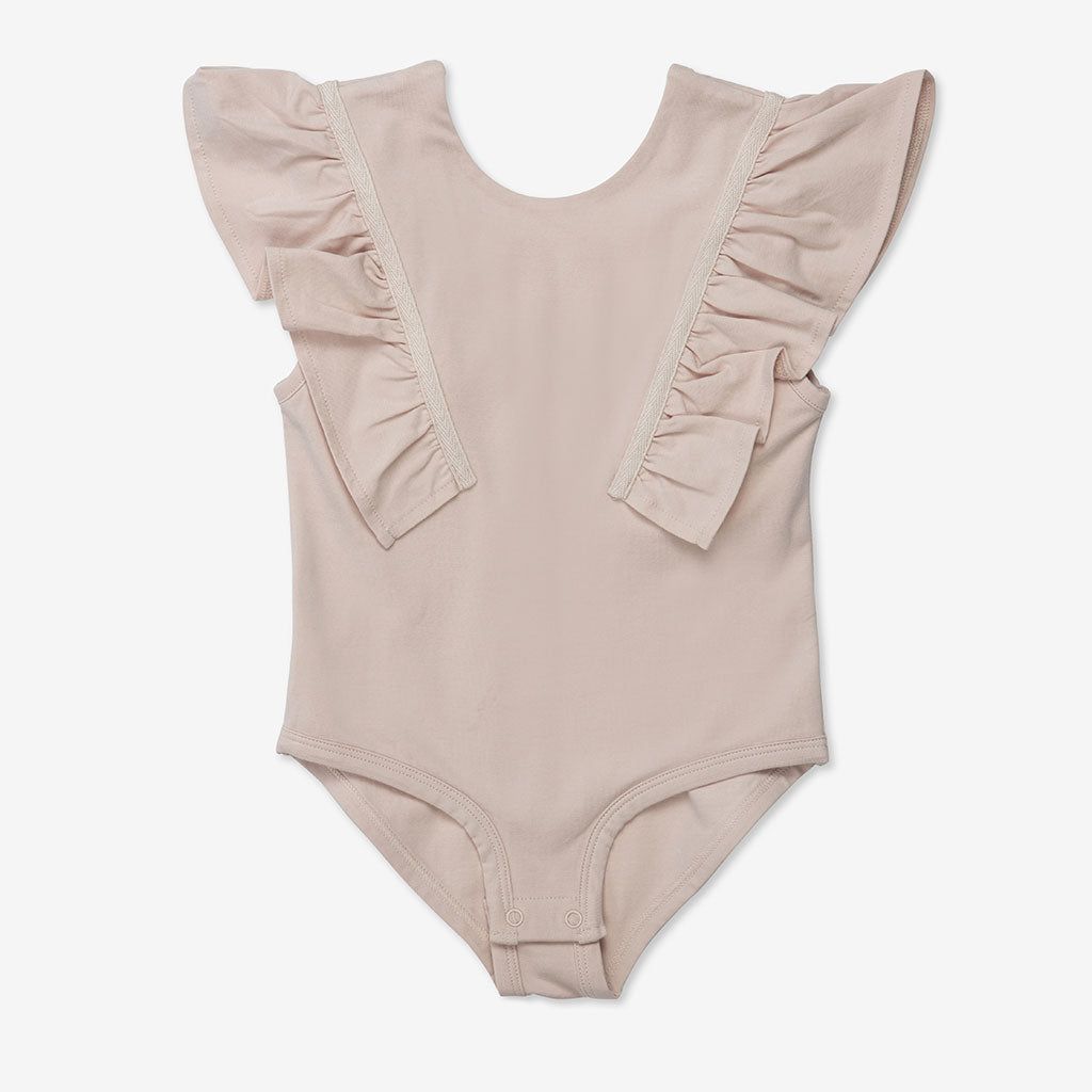 Bodysuit with Ruffle Sleeves