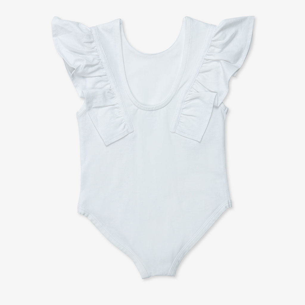 Bodysuit with Ruffle Sleeves