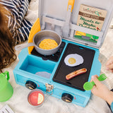 Melissa & Doug Let's Explore Wooden Camp Stove Play Set