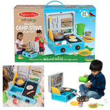 Melissa & Doug Let's Explore Wooden Camp Stove Play Set