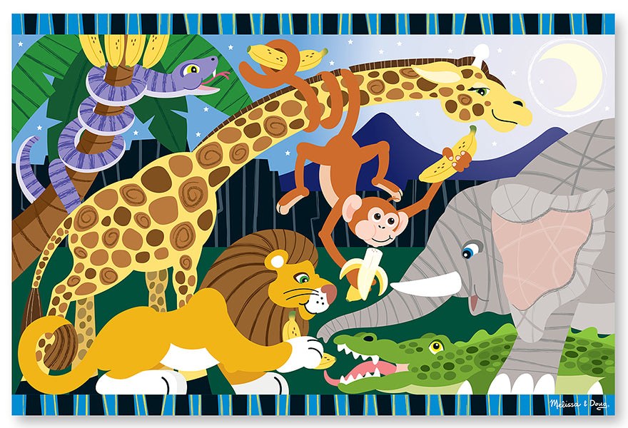 Safari Social Floor Puzzle - 24 Pieces