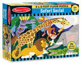 Safari Social Floor Puzzle - 24 Pieces
