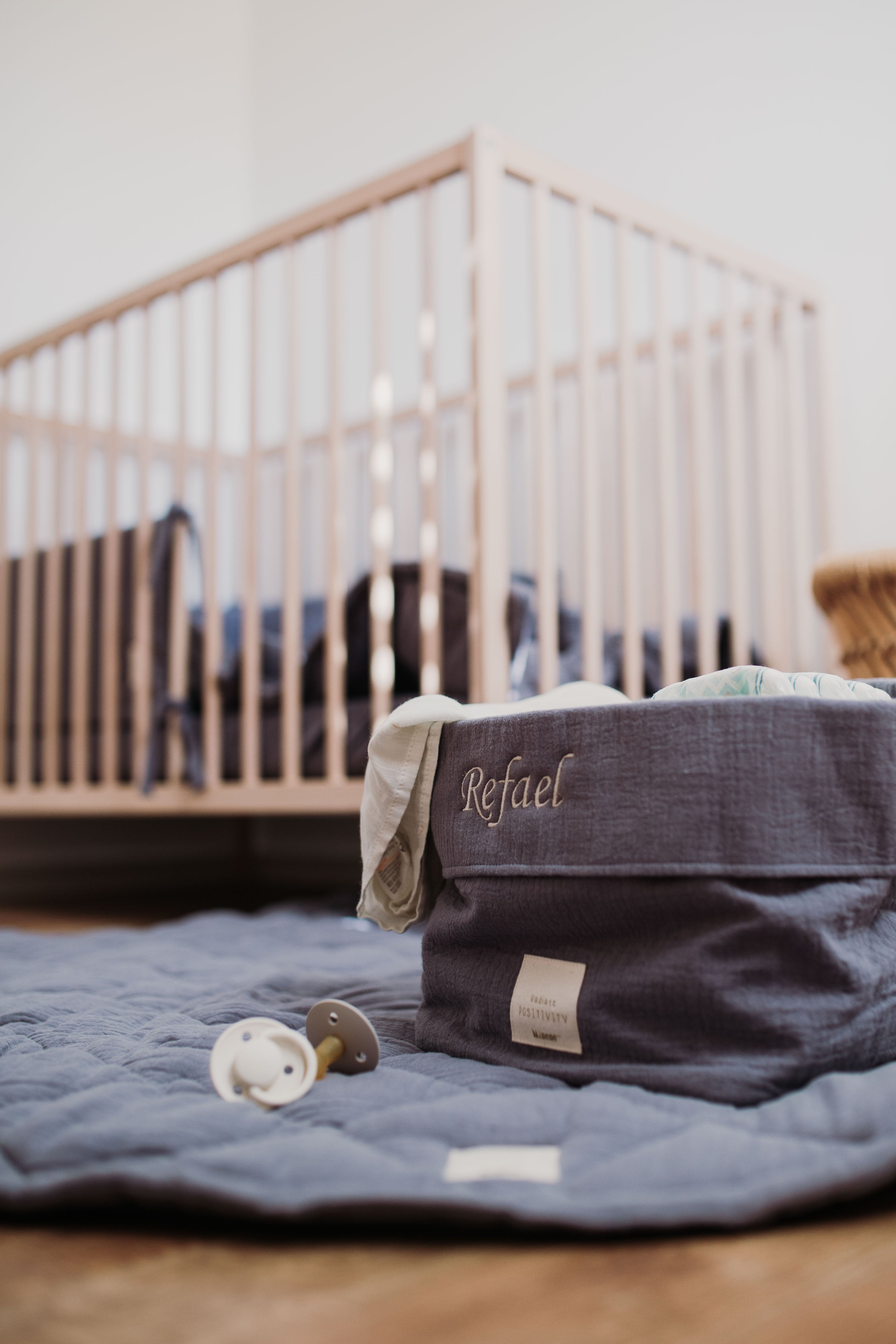 Muslin Storage Basket 20x30cm