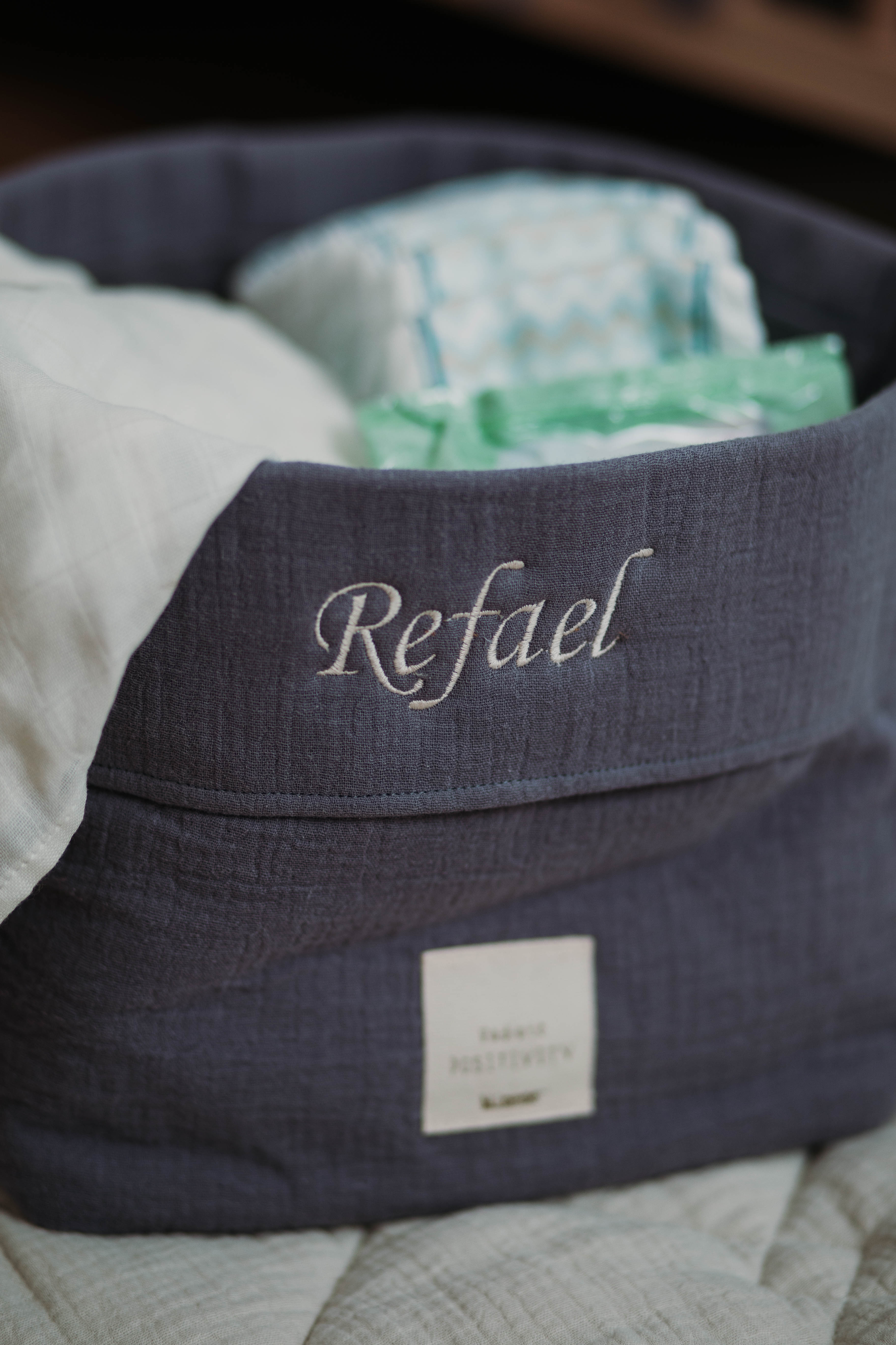 Muslin Storage Basket 20x30cm