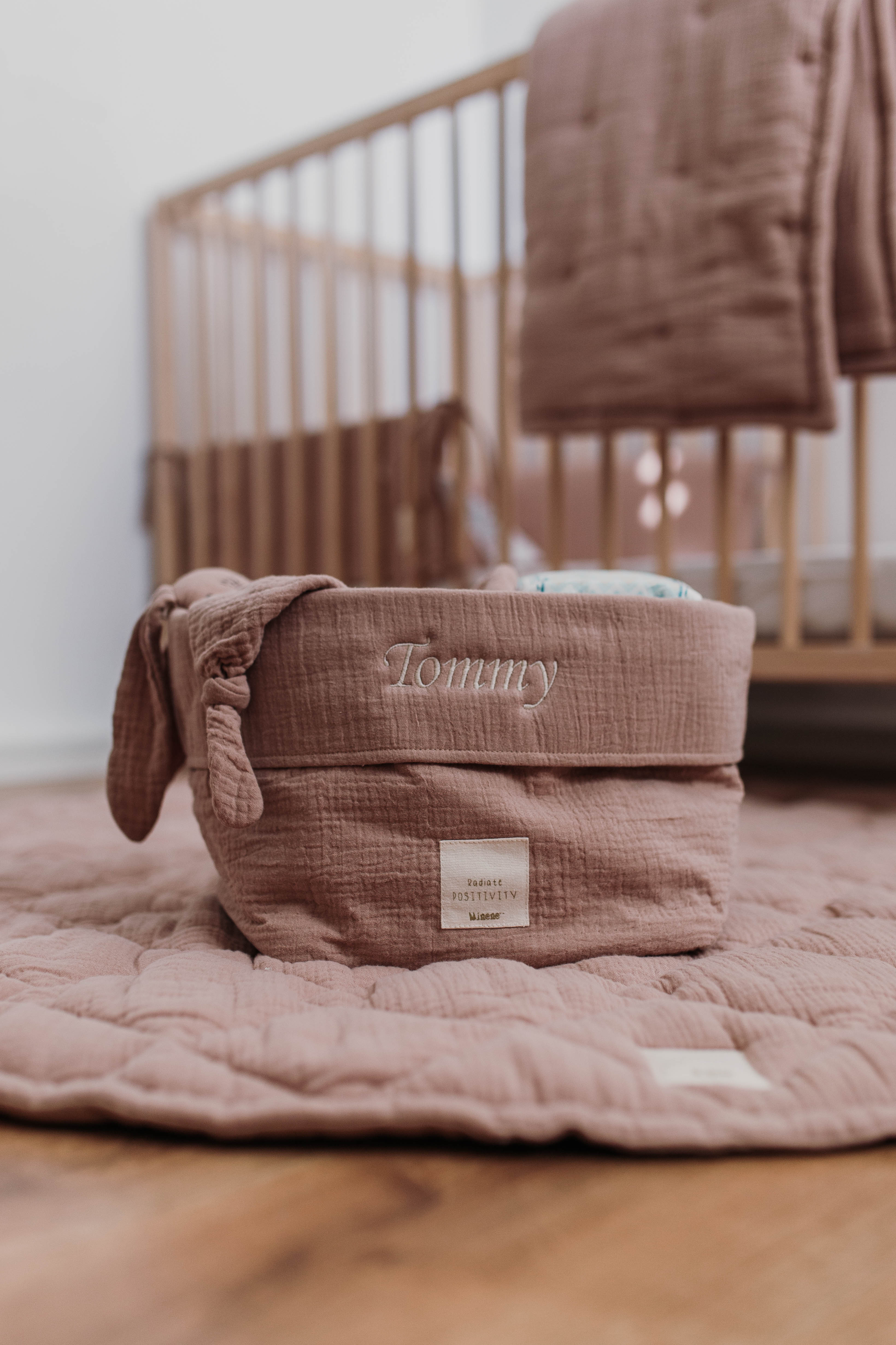 Muslin Storage Basket 20x30cm