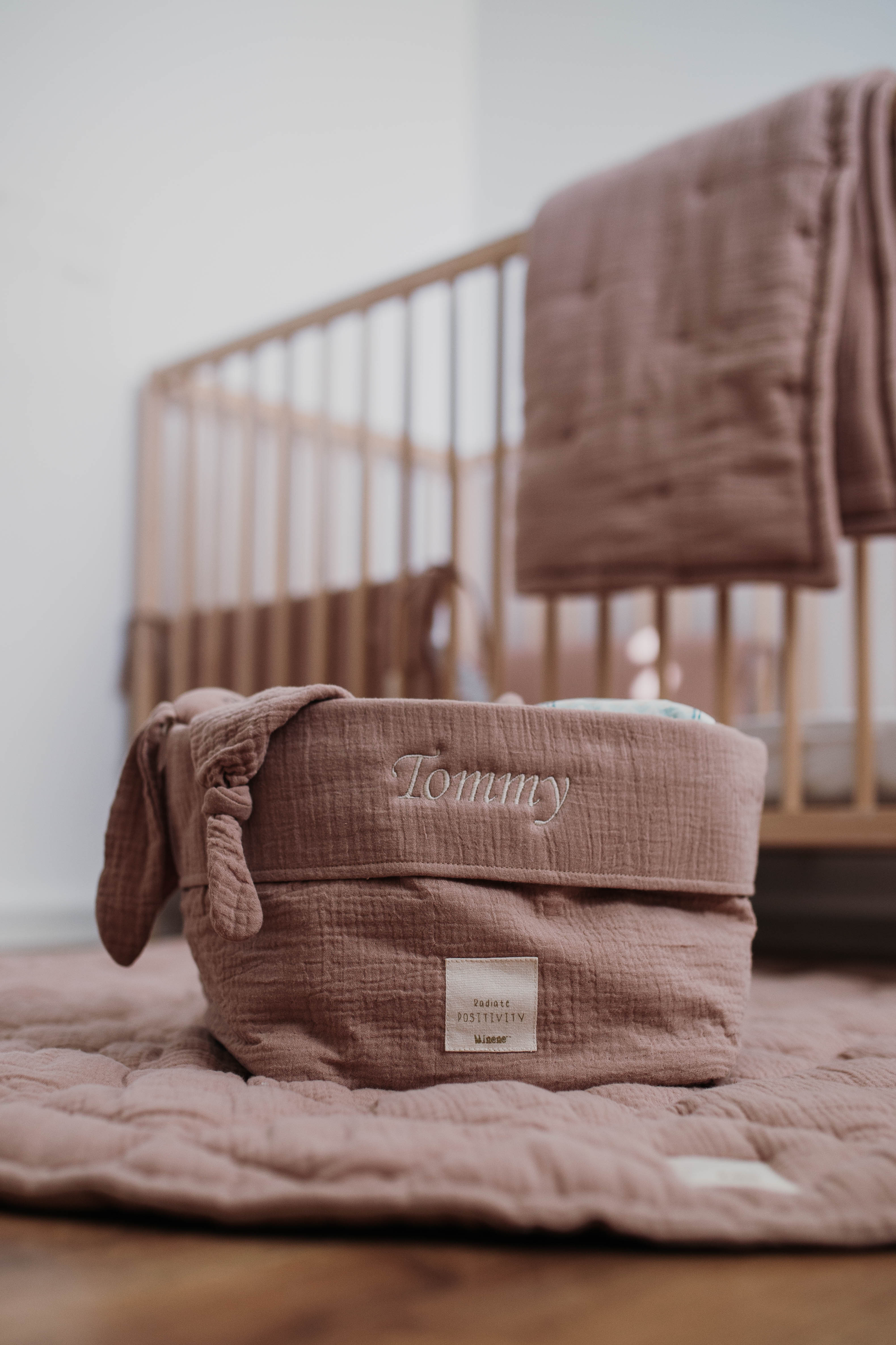 Muslin Storage Basket 20x30cm